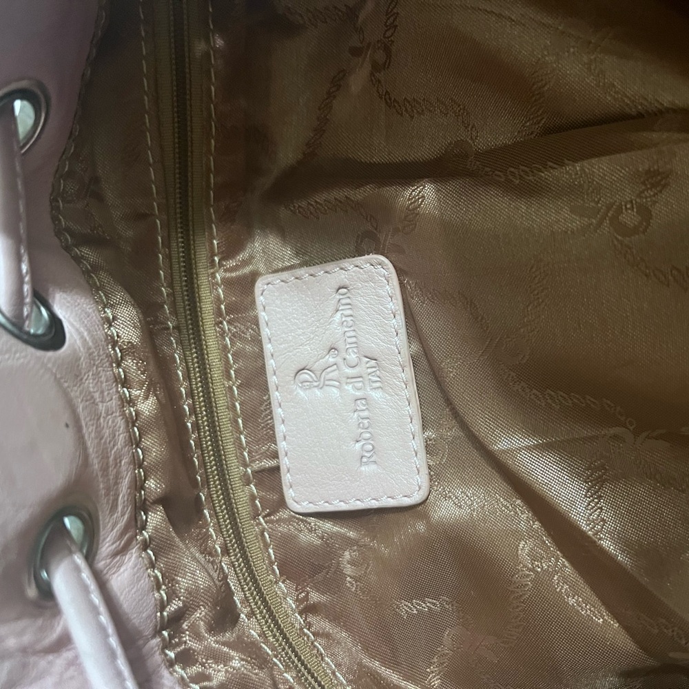 Pink Leather Women's Bag - Picture 8 of 9